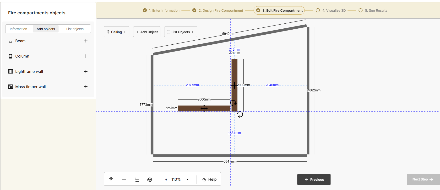 Screenshot of website